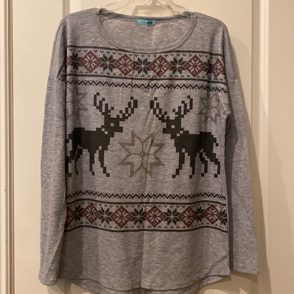 Deer Christmas top